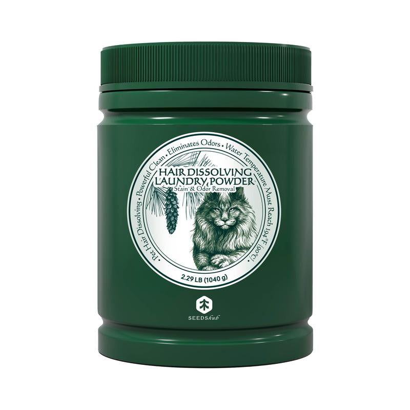 Seedshub Pet Hair Dissolving Laundry Powder - Pet Hair Removal, Laundry Detergent, Stain Remover, for Dog and Cat Hair, Pet Onwer Essential Care, for Top and Front Load Washer, Deordorizer, Household Items, Newyearnewme