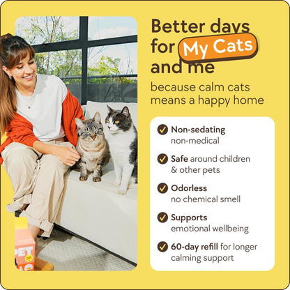 Therapet MD Cat Calming Diffuser (1–3 Pack) – Stop Unwanted Behavior, Marking and Spraying Behavior & Cats Fighting