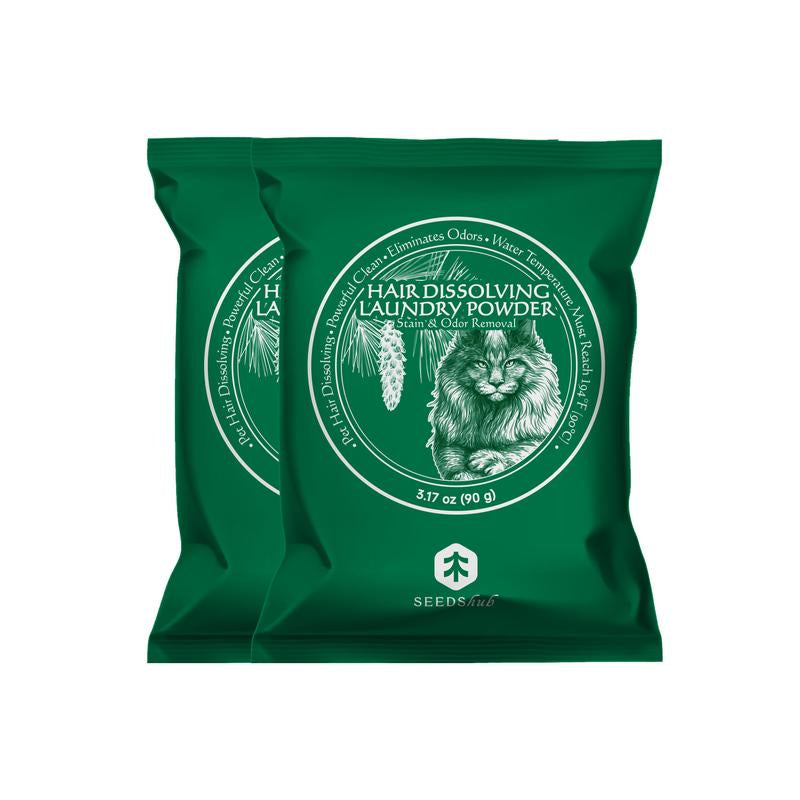 Seedshub Pet Hair Dissolving Laundry Powder - Pet Hair Removal, Laundry Detergent, Stain Remover, for Dog and Cat Hair, Pet Onwer Essential Care, for Top and Front Load Washer, Deordorizer, Household Items, Newyearnewme