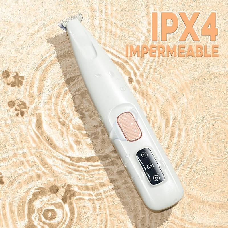 Dog Paw Trimmer with LED Light, Upgraded Paw Trimmer for Dogs, Electric Dog Clippers for Groomming with Led Display, Waterproof Low Noise Pet Hair Shaver for Dogs Cats