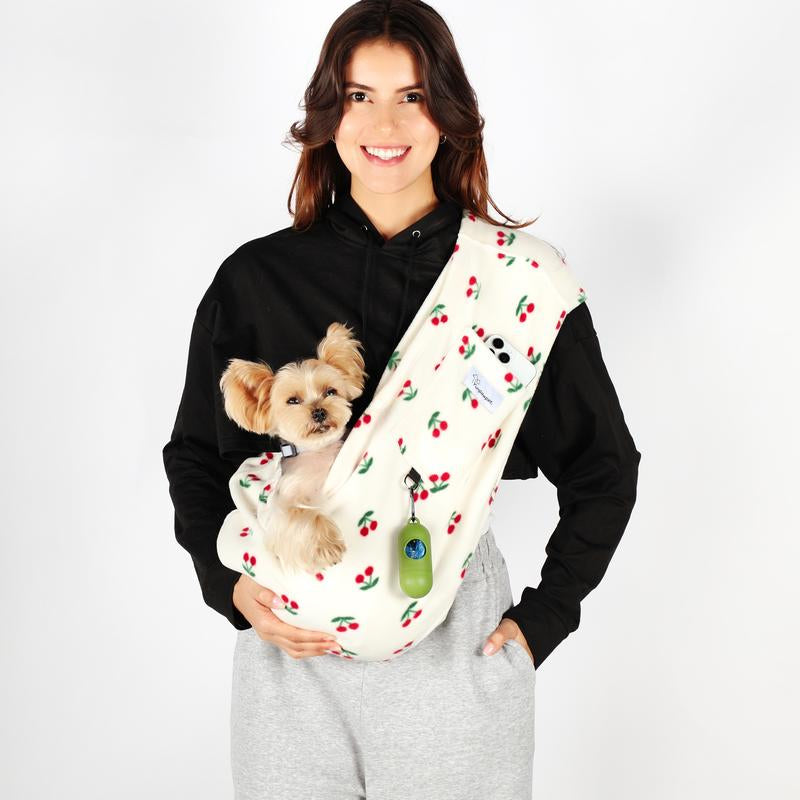 Dog Carrier Sling – Hands-Free Pet Carrier for Cats up to 14 Lbs, Dog Slings for Small Dogs, Dog Sling Carrier for Every Day Use, Machine Washable Cool Cat Stuff Puppy