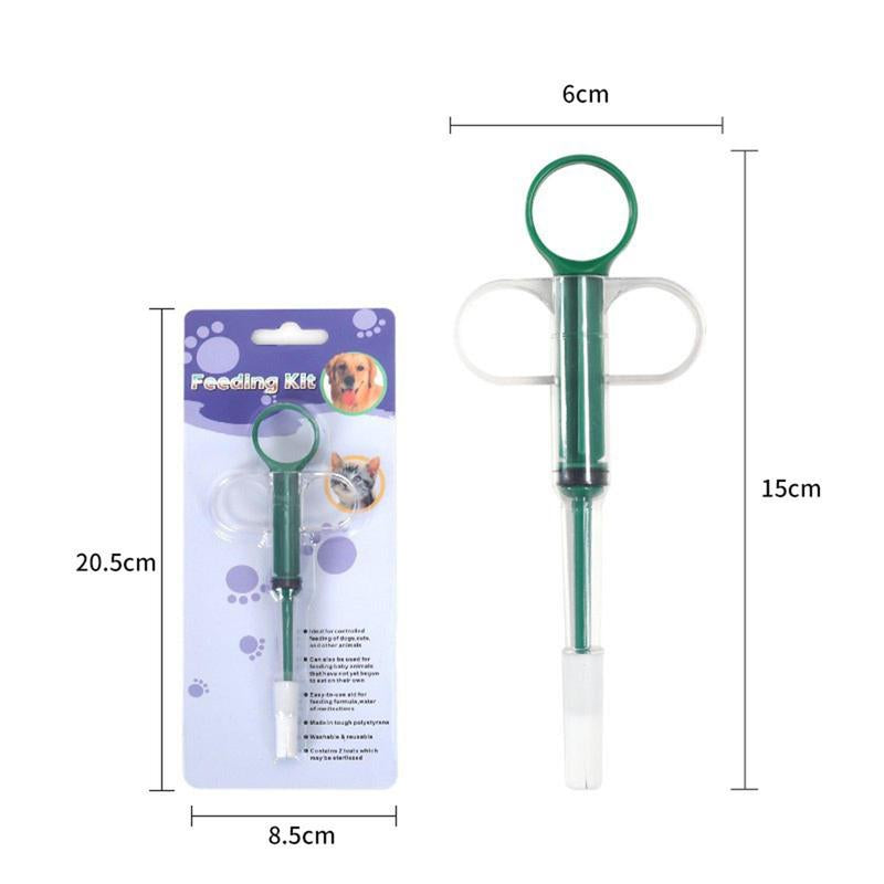 3 Pieces Pet Pill Plunger Popper for Small Cats Dogs Pill Gun Dispenser Shooter Pet Piller Soft Tip Tablet Syringe Pusher Animal Medicine Feeder for Feeding(Green+Red+Blue)