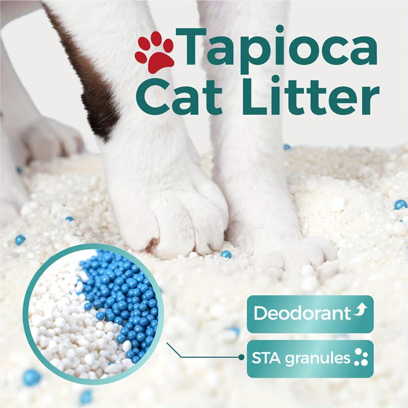 Moonforest Cat Litter,Kitty Litter,Tapioca Cat Litter, Smart Litter Boxes Cat Litter,Tofu Cat Litter, Clumping Premium, Low Dust Cat Comfort