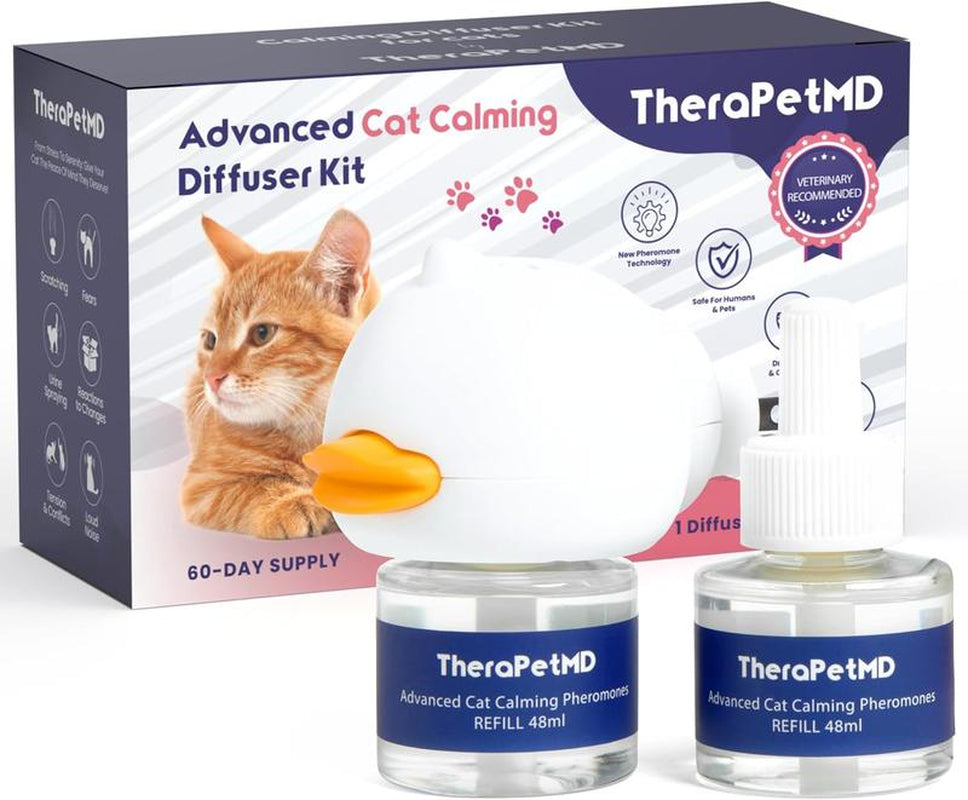 Therapet MD Cat Calming Diffuser (1–3 Pack) – Stop Unwanted Behavior, Marking and Spraying Behavior & Cats Fighting