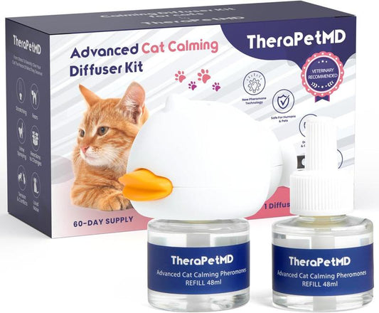 Therapet MD Cat Calming Diffuser (1–3 Pack) – Stop Unwanted Behavior, Marking and Spraying Behavior & Cats Fighting